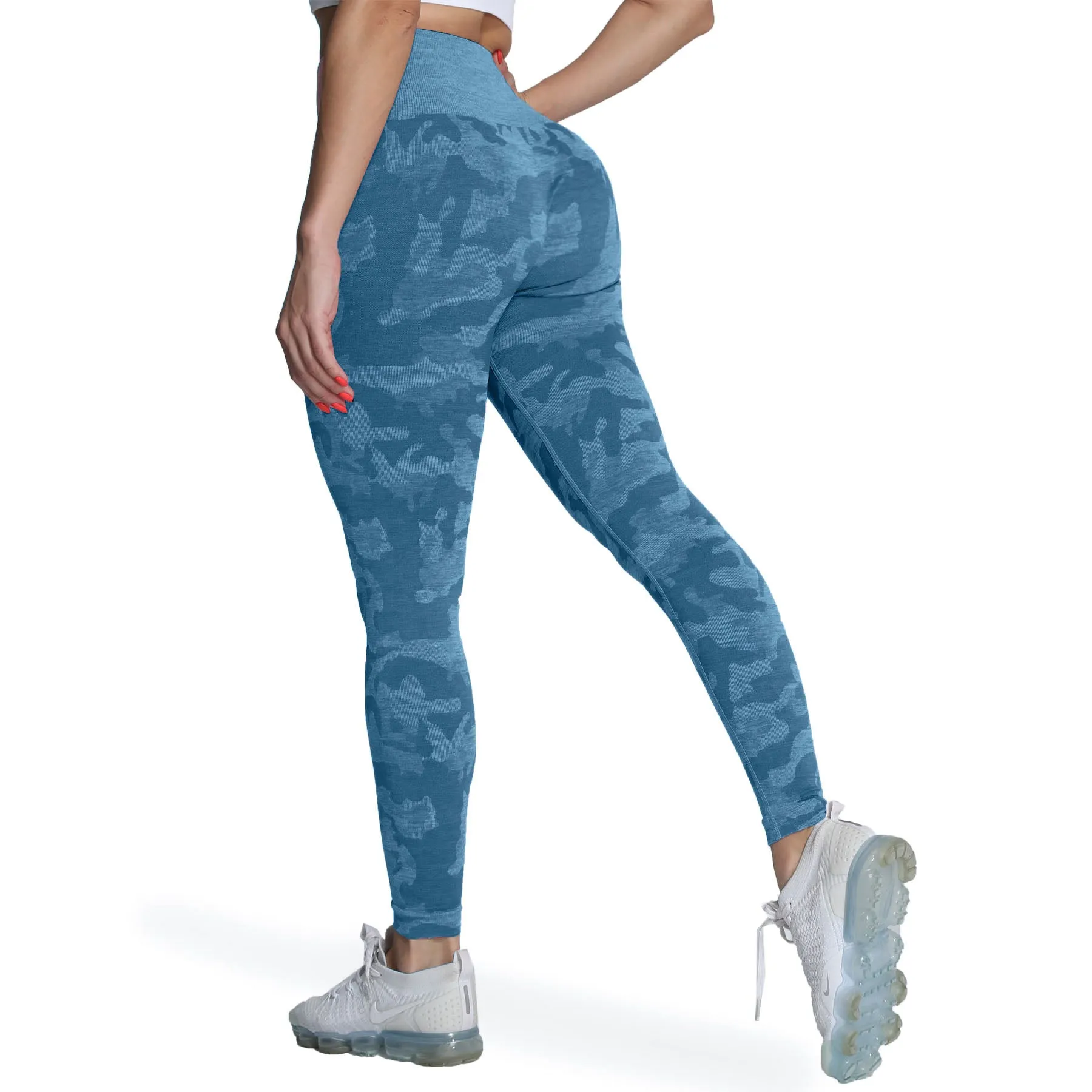 Aoxjox Enhanced Camo Seamless Leggings