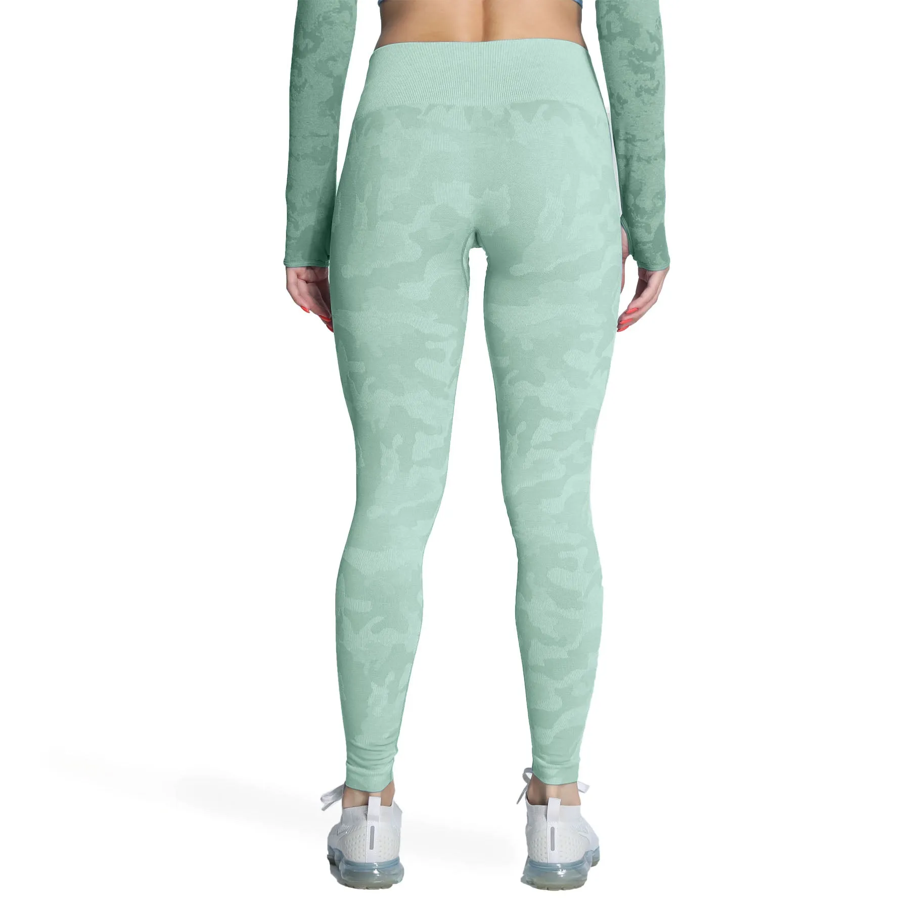 Aoxjox Enhanced Camo Seamless Leggings