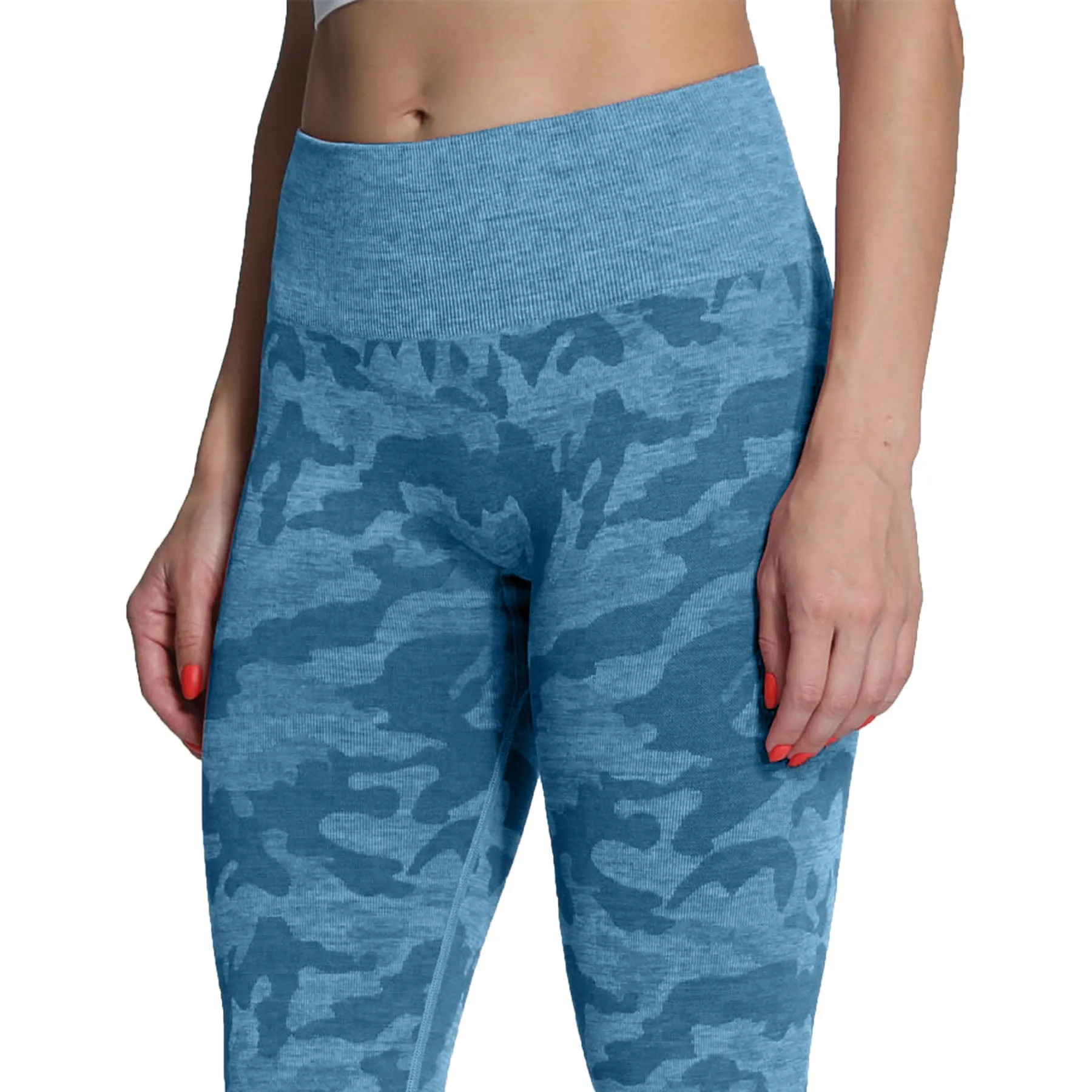 Aoxjox Enhanced Camo Seamless Leggings