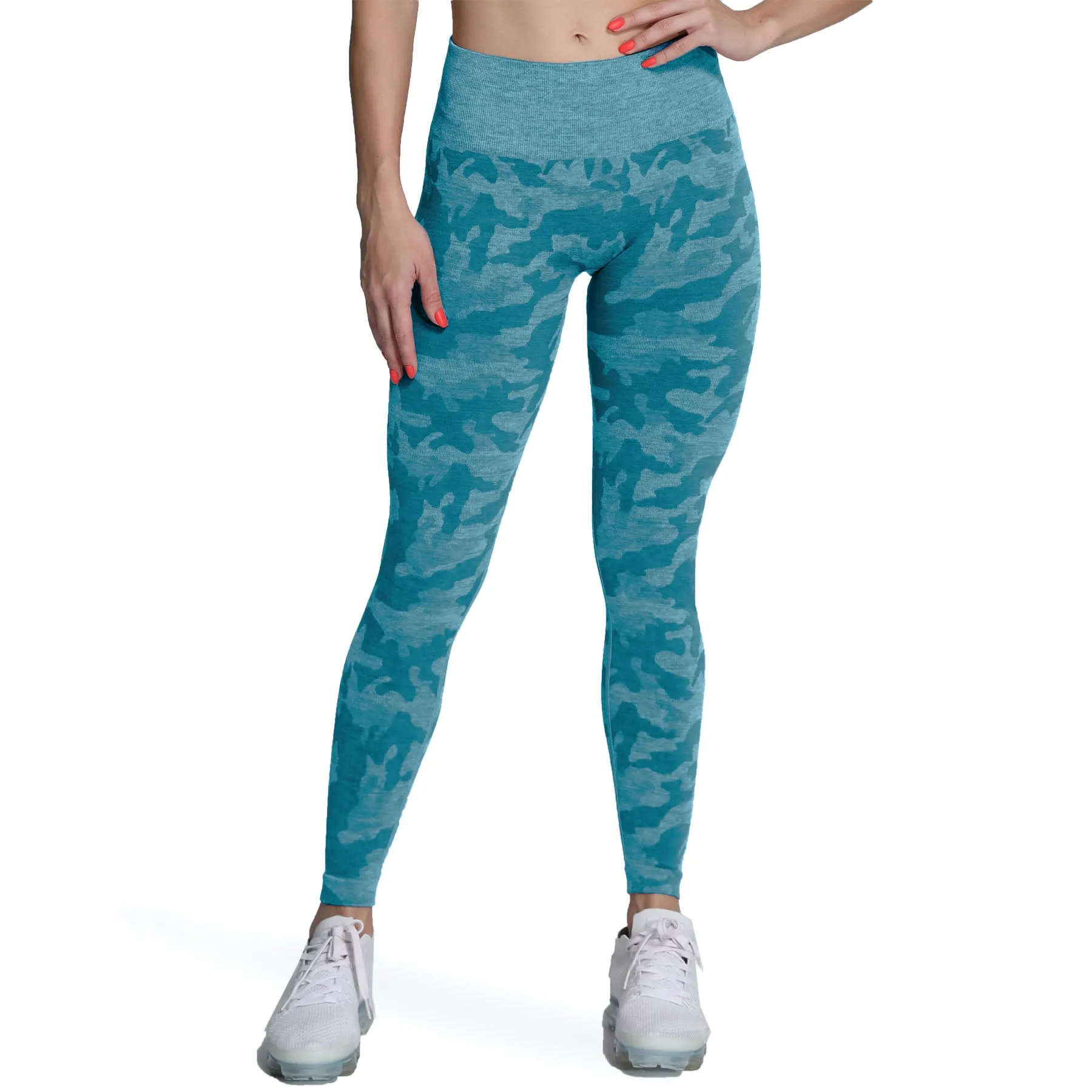 Aoxjox Enhanced Camo Seamless Leggings