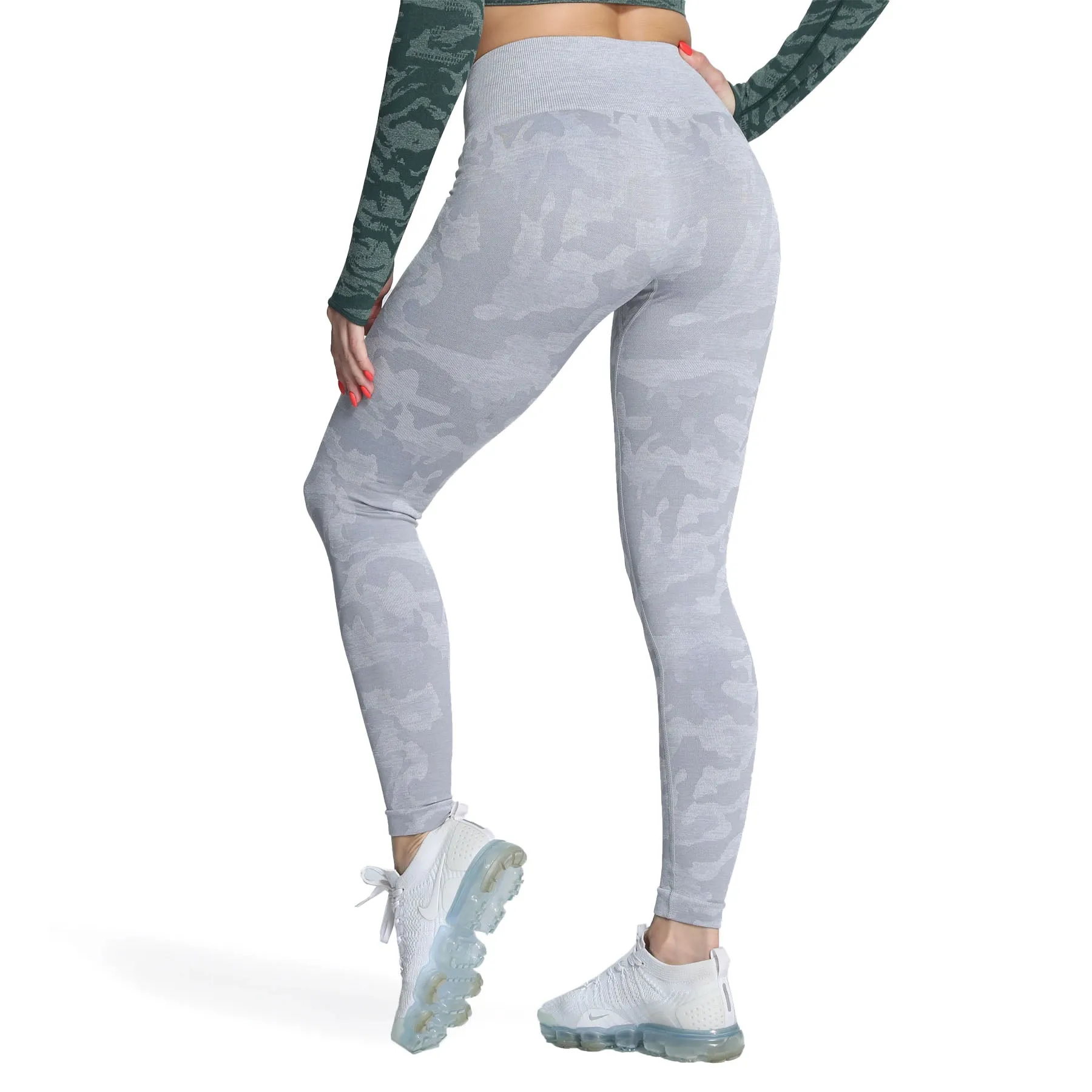Aoxjox Enhanced Camo Seamless Leggings