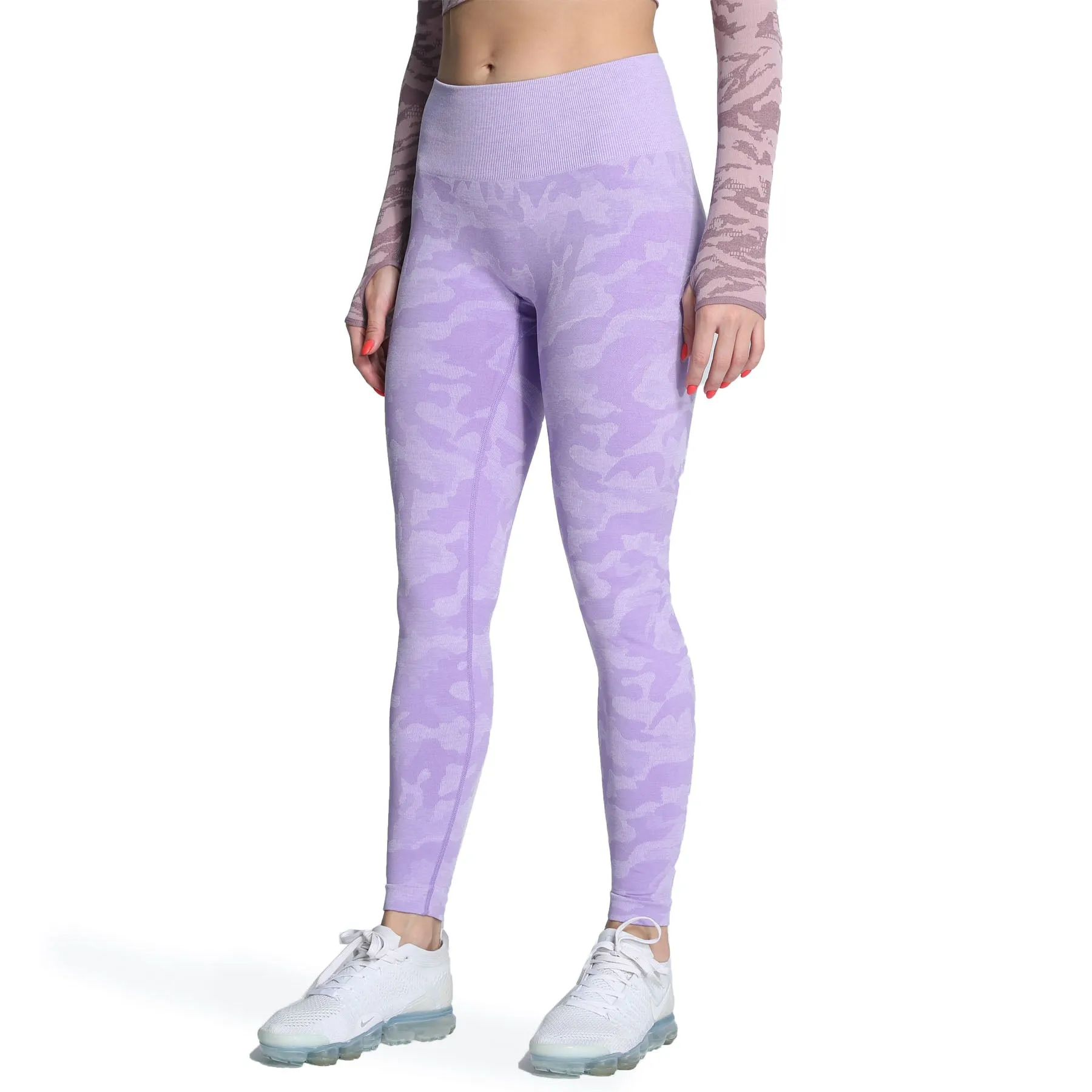Aoxjox Enhanced Camo Seamless Leggings