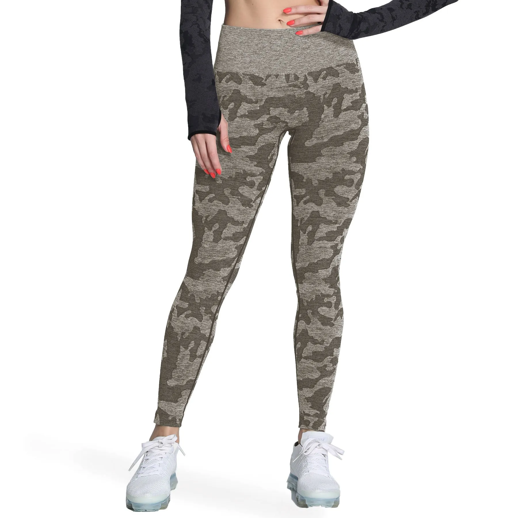 Aoxjox Enhanced Camo Seamless Leggings