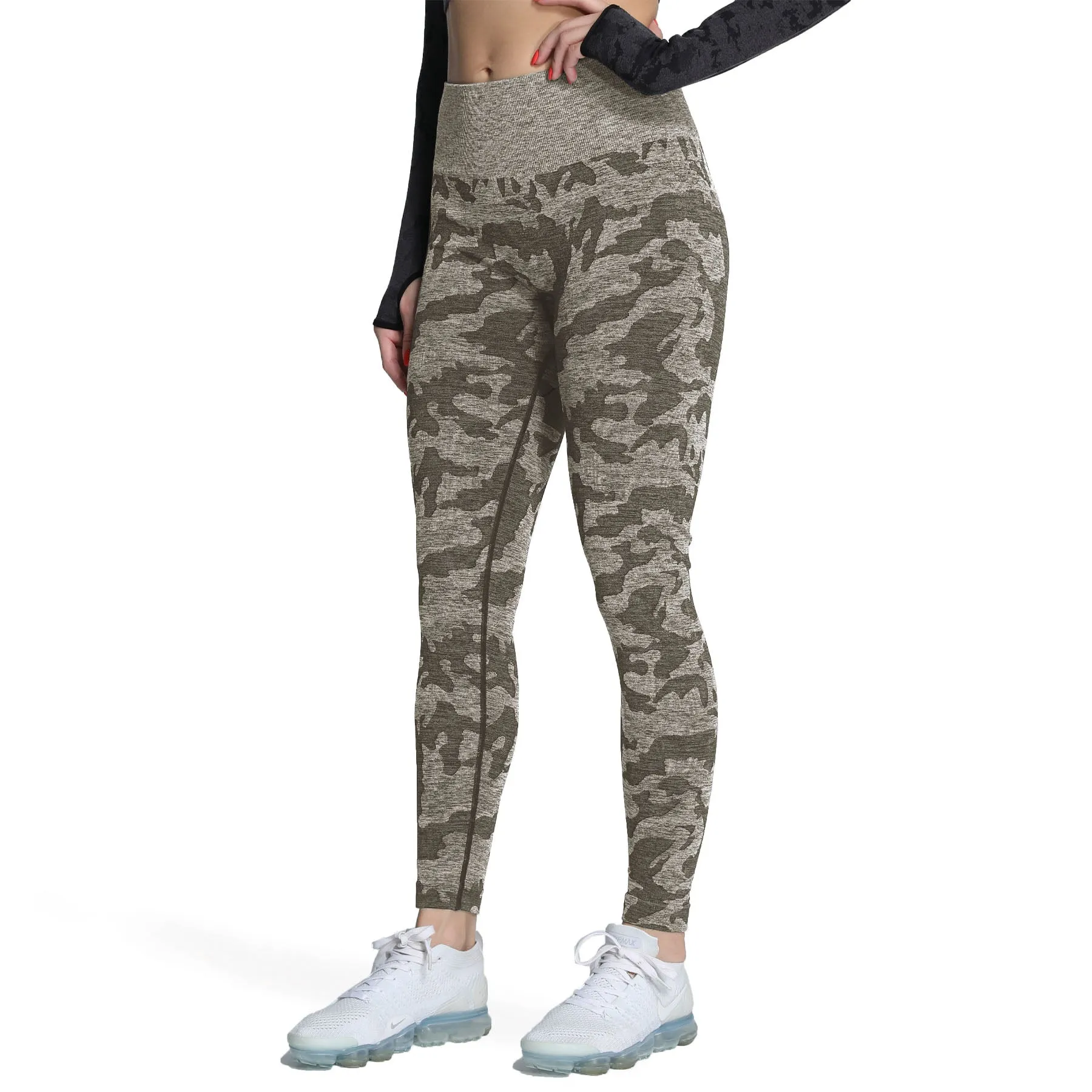 Aoxjox Enhanced Camo Seamless Leggings