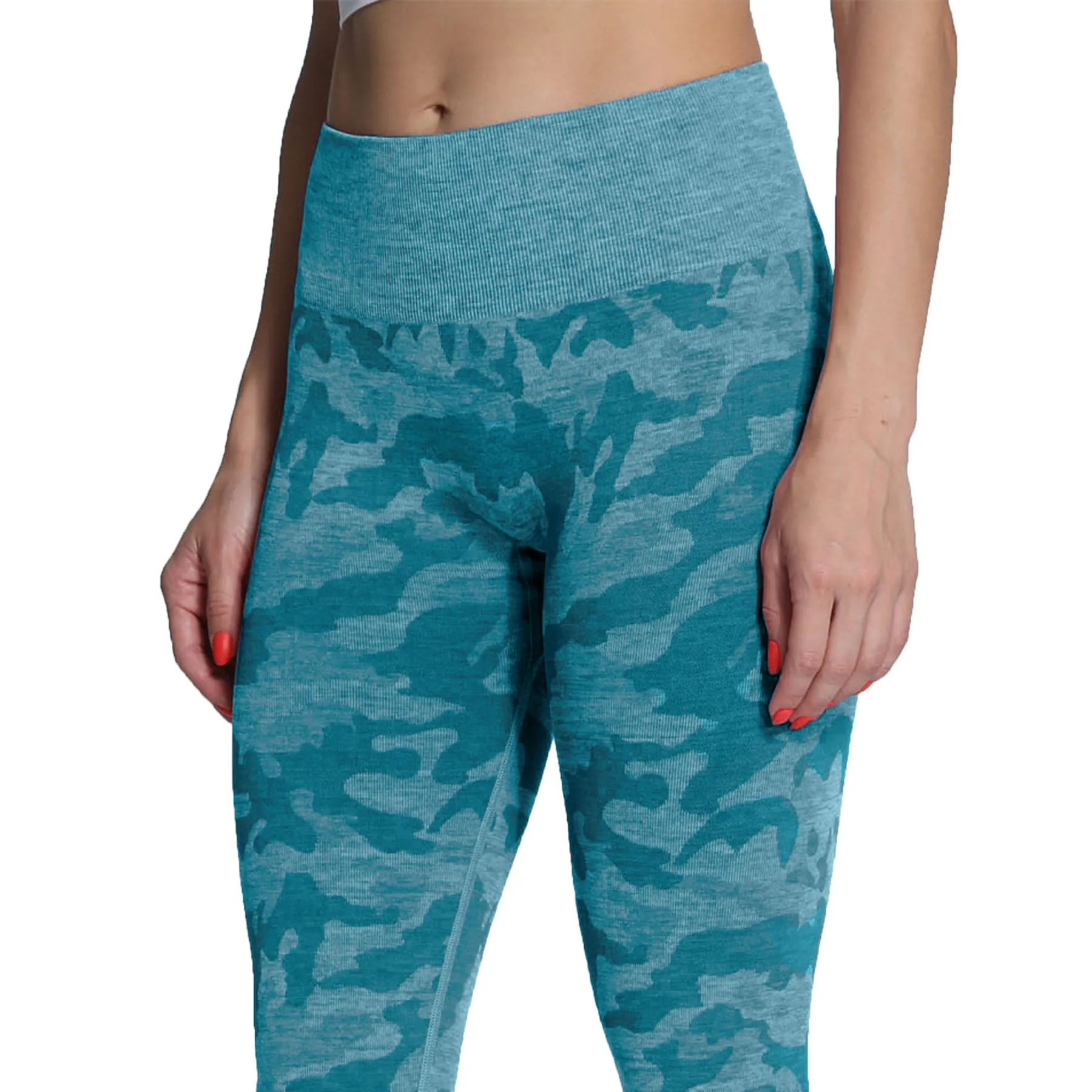 Aoxjox Enhanced Camo Seamless Leggings