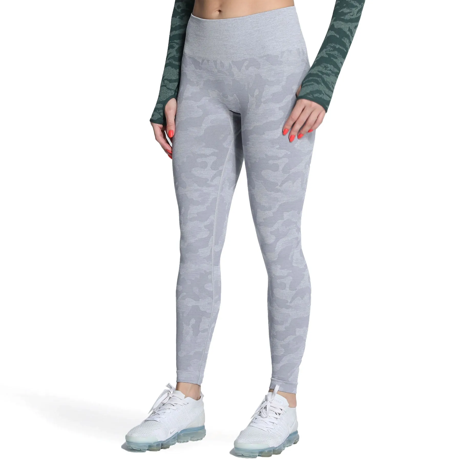 Aoxjox Enhanced Camo Seamless Leggings