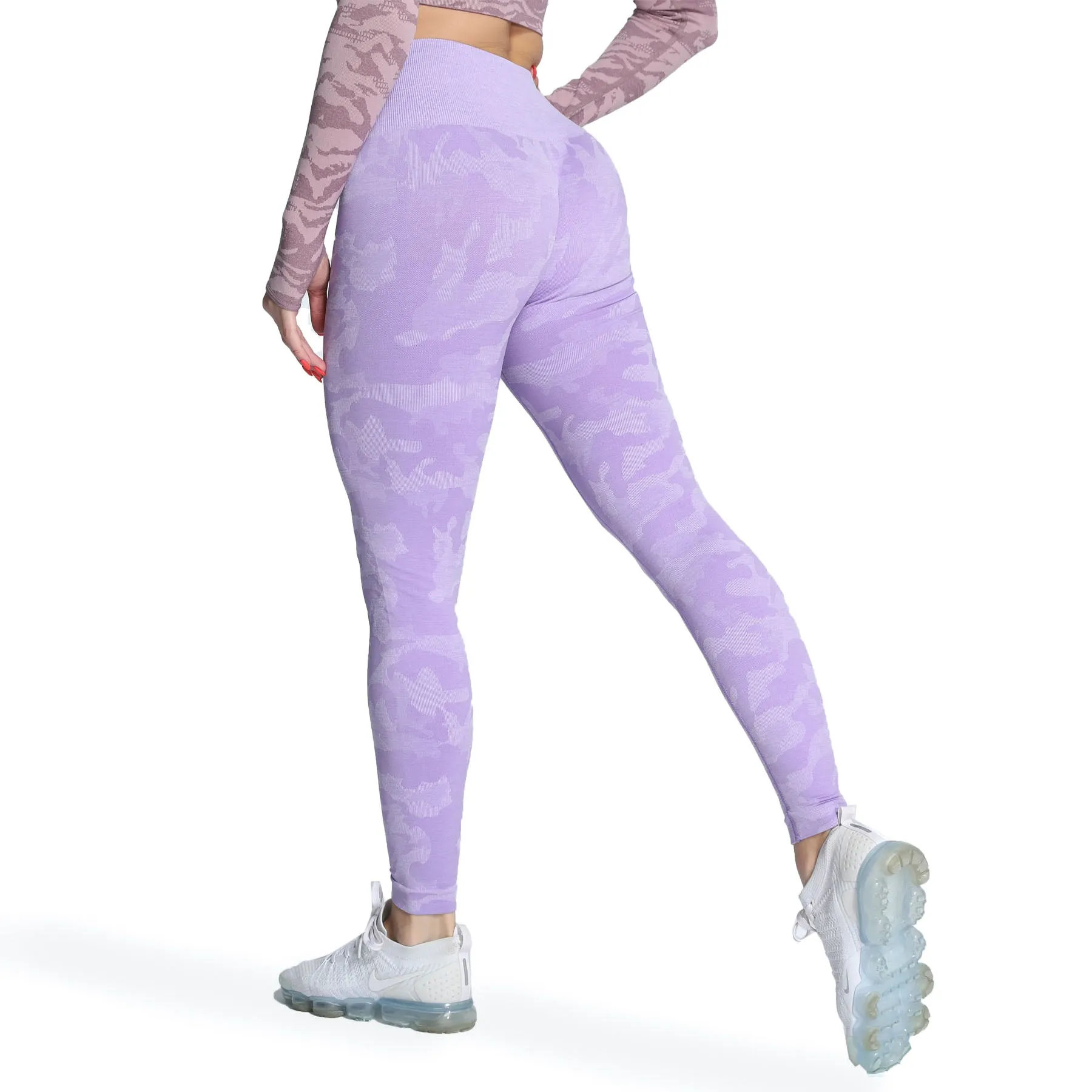 Aoxjox Enhanced Camo Seamless Leggings