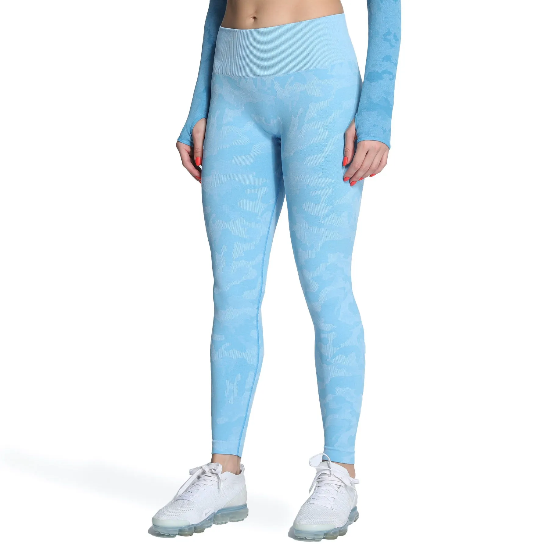Aoxjox Enhanced Camo Seamless Leggings