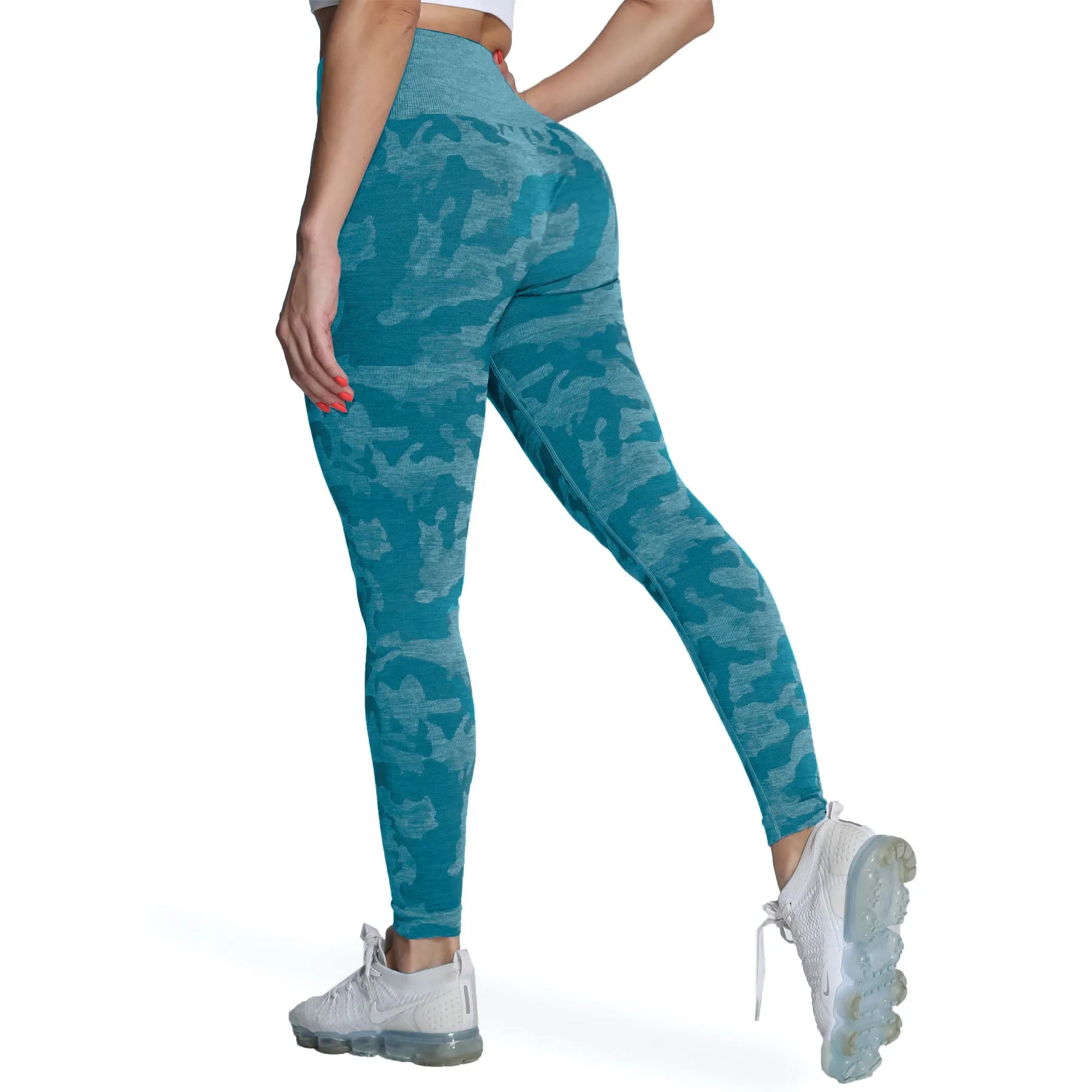 Aoxjox Enhanced Camo Seamless Leggings