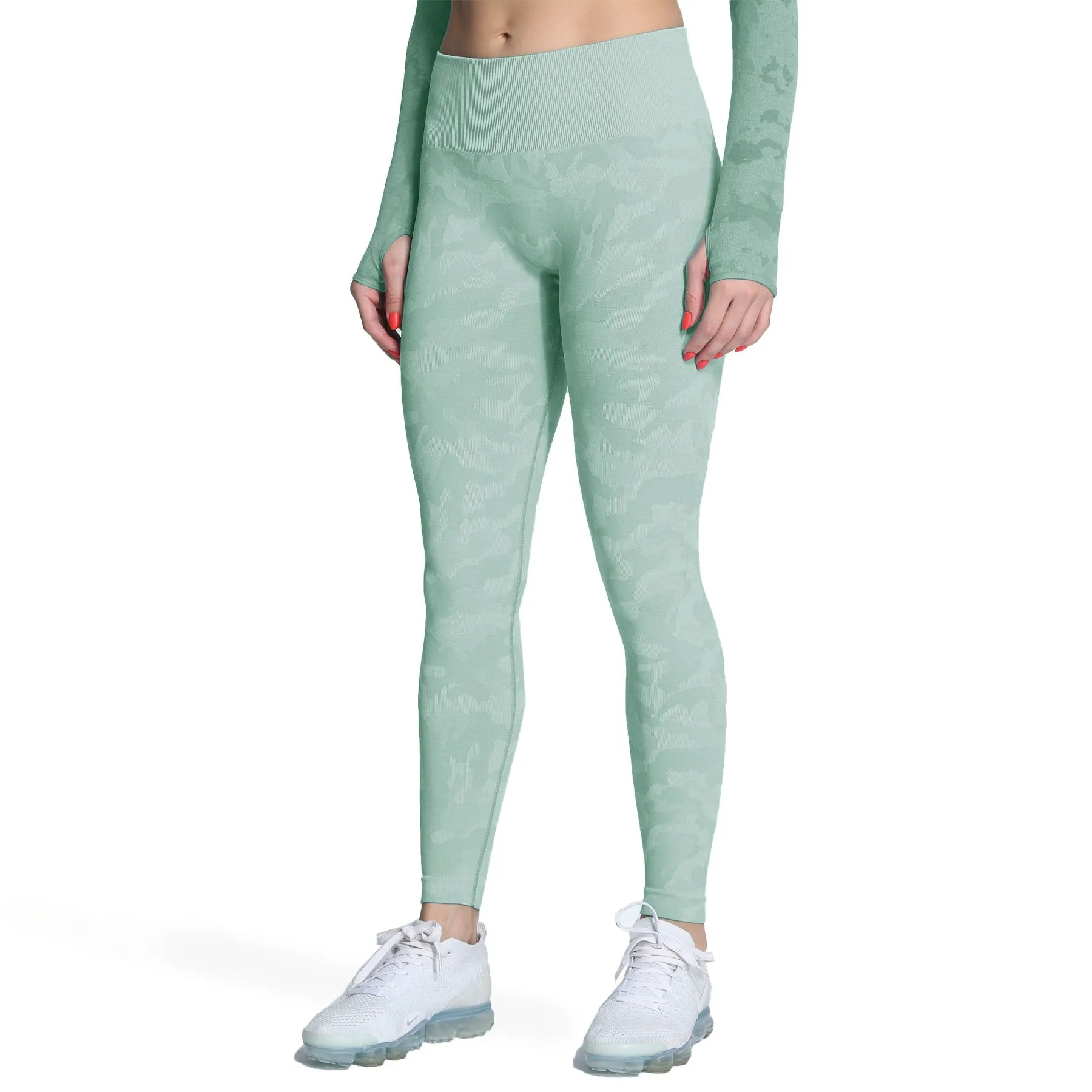 Aoxjox Enhanced Camo Seamless Leggings