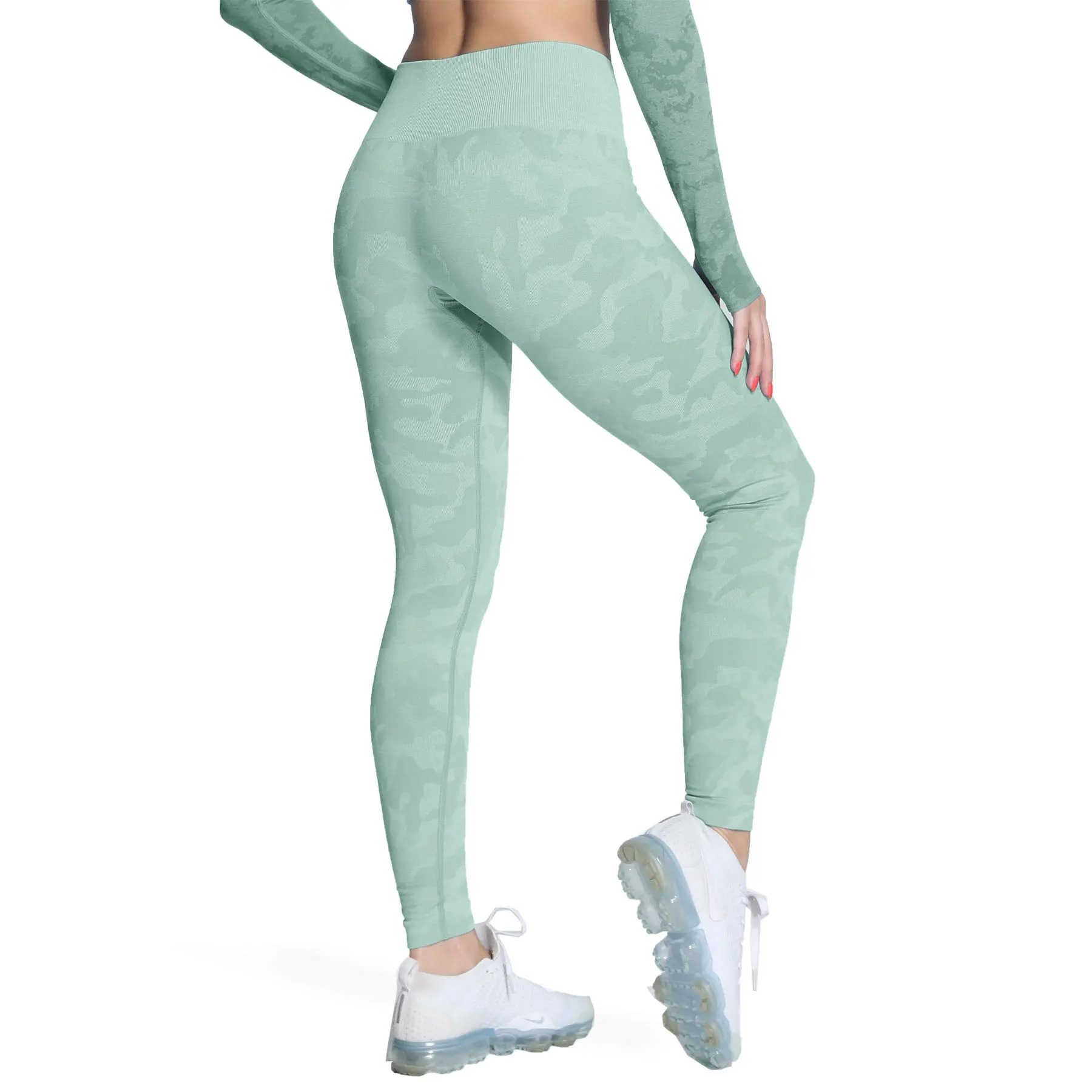 Aoxjox Enhanced Camo Seamless Leggings