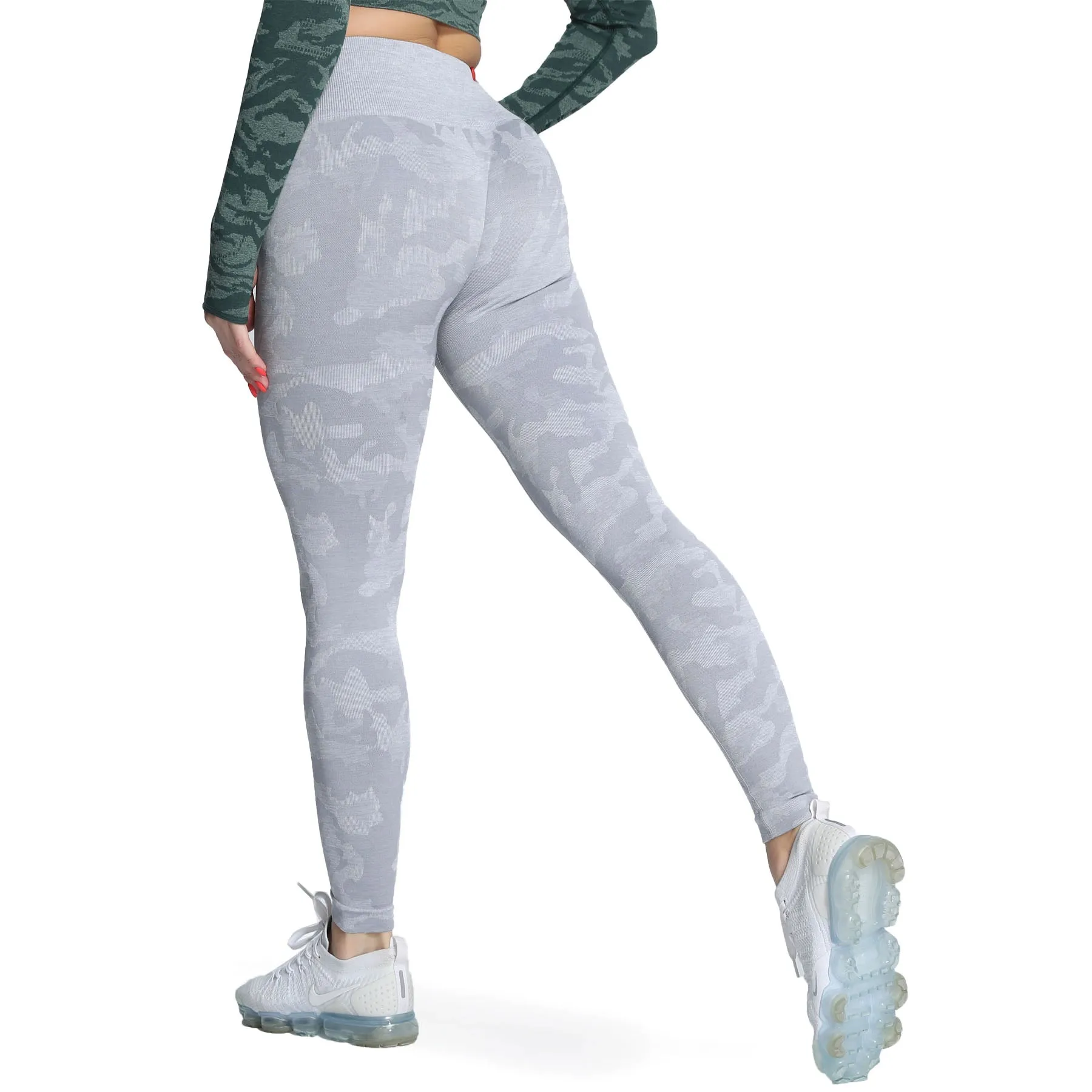 Aoxjox Enhanced Camo Seamless Leggings
