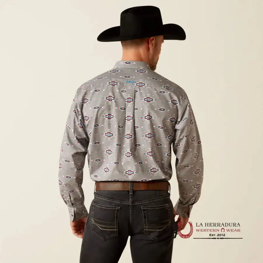 Ariat Jarrod Long Sleeve Shirt Grey Classic Fit - 3896