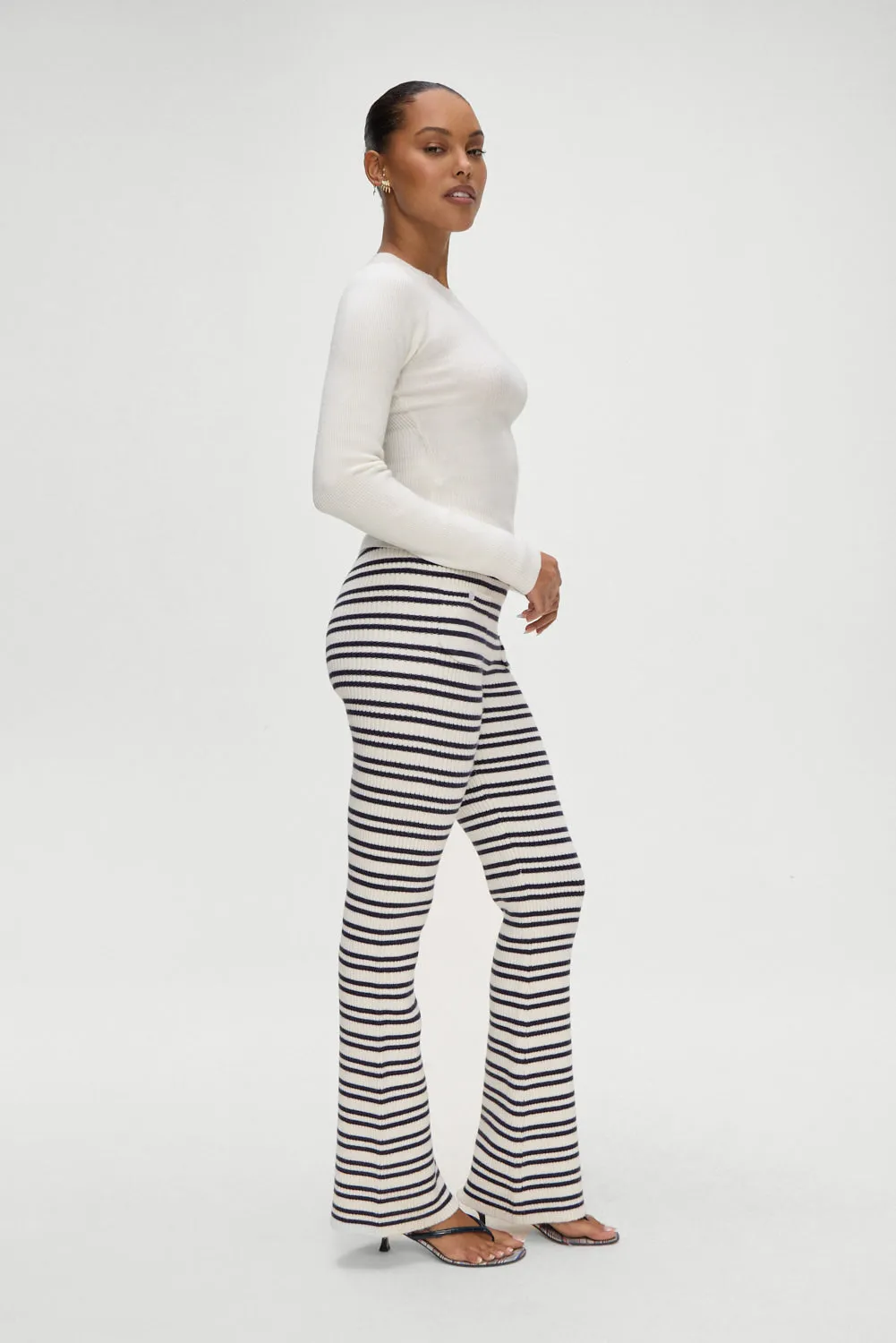 Camden Striped Knit Pants - Starlit Stripe