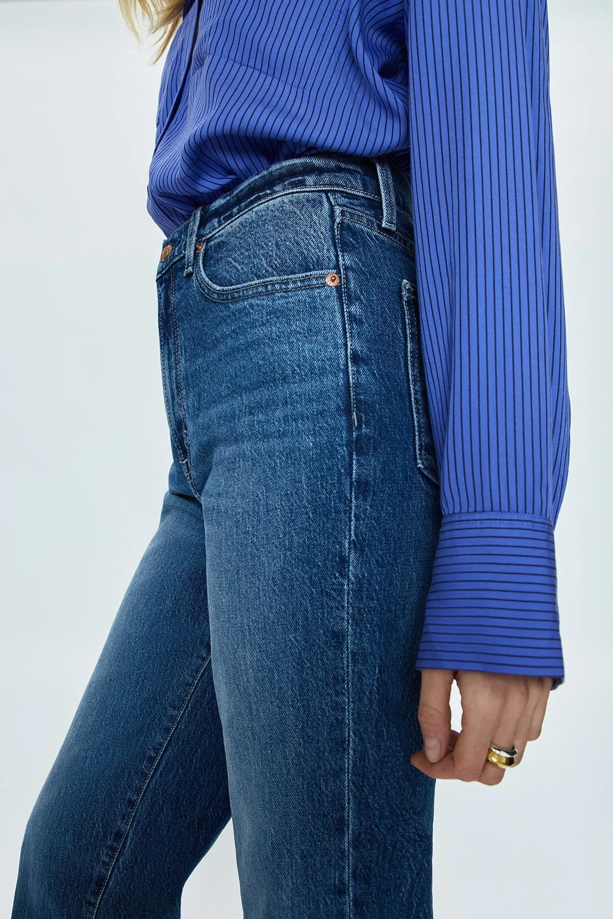 Cassie Super High Rise Straight Palladium
