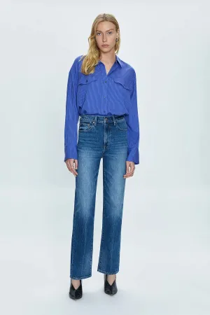 Cassie Super High Rise Straight Palladium