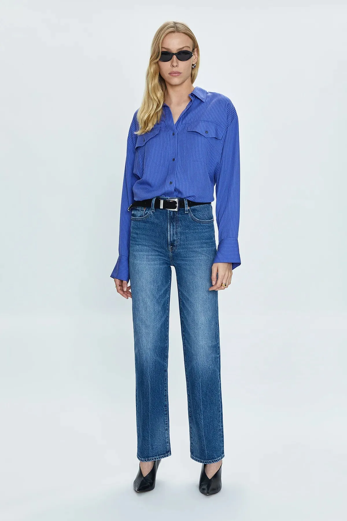 Cassie Super High Rise Straight Palladium