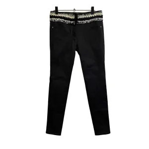 Chanel New W/O Tags Slim Pants Tweed 13B