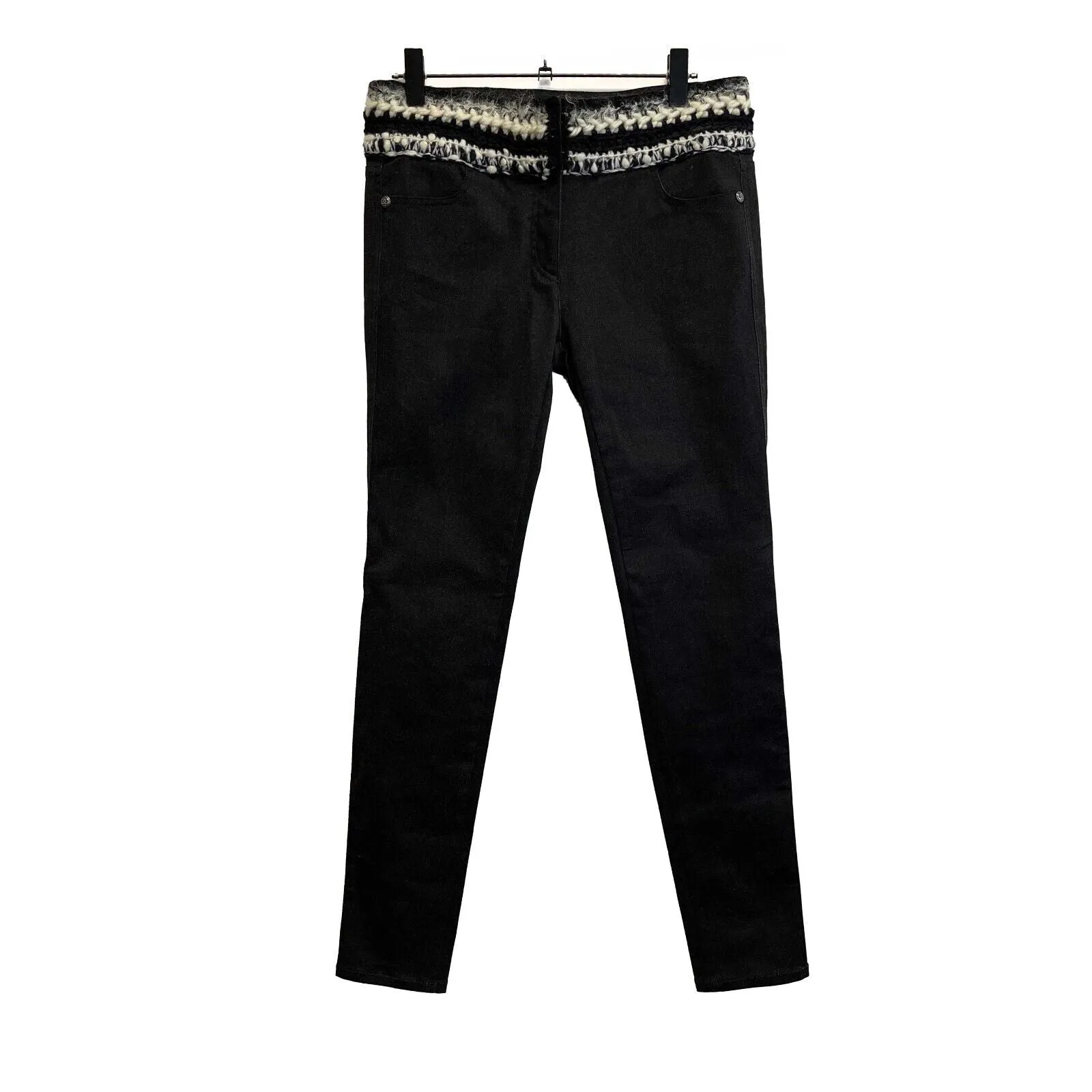 Chanel New W/O Tags Slim Pants Tweed 13B