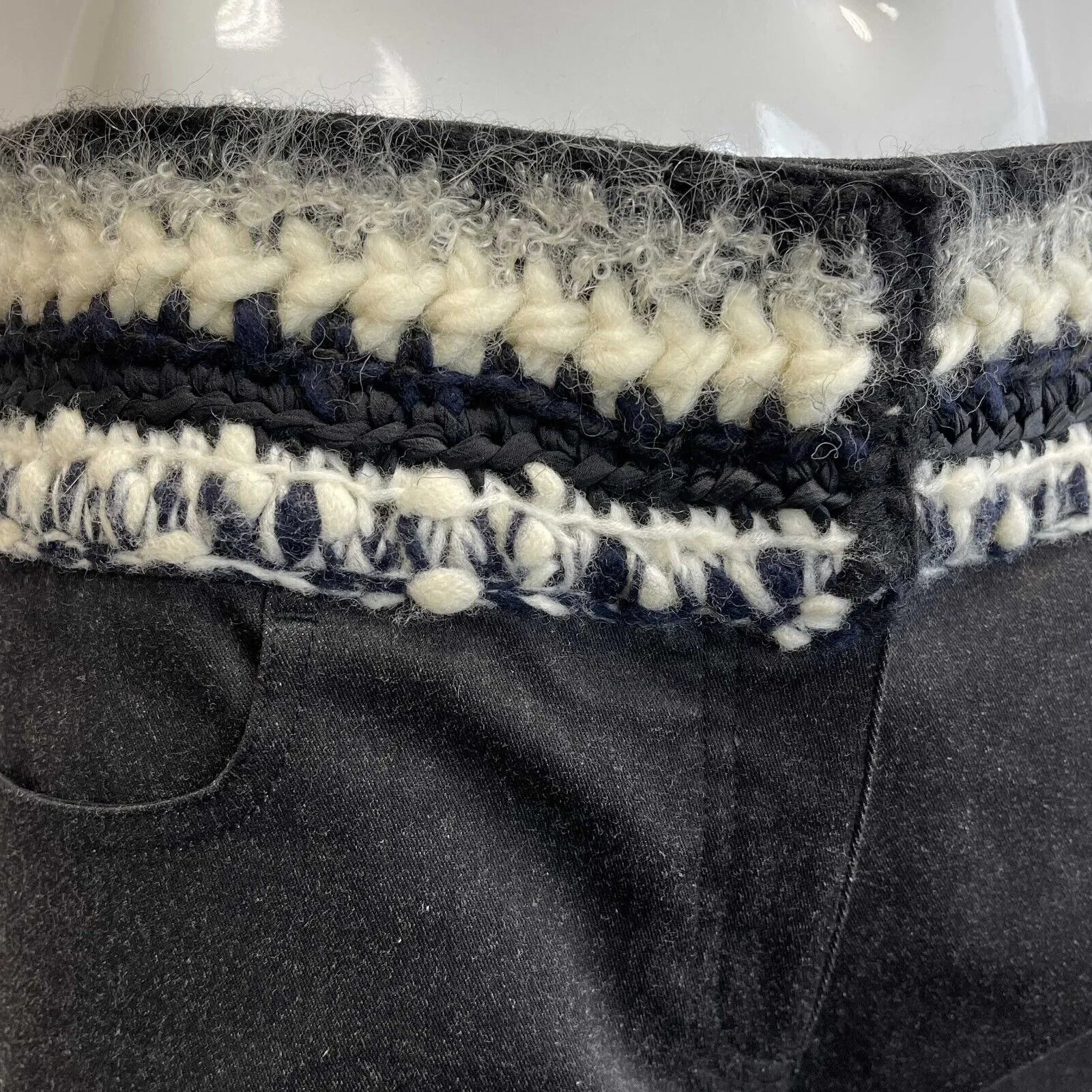 Chanel New W/O Tags Slim Pants Tweed 13B