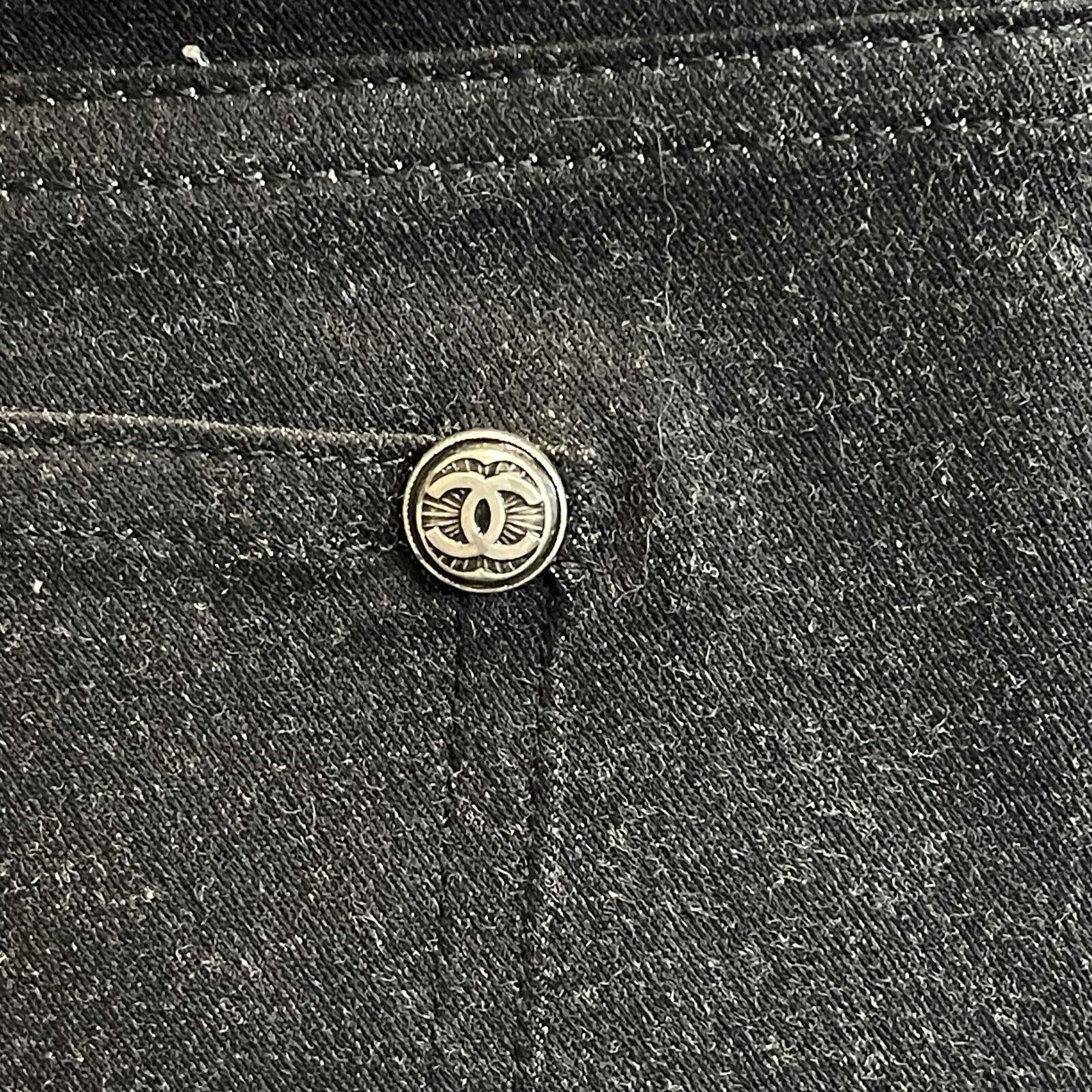 Chanel New W/O Tags Slim Pants Tweed 13B