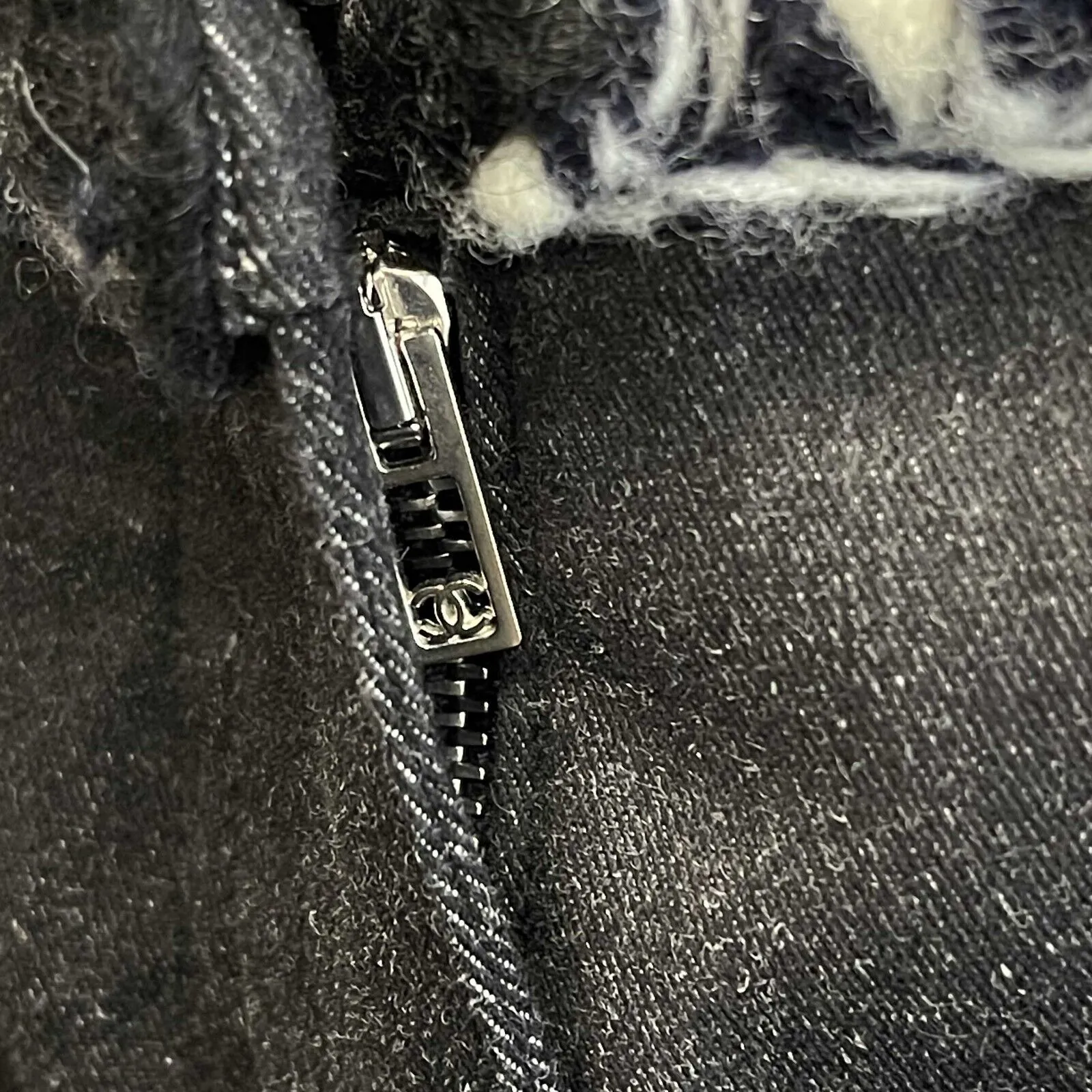 Chanel New W/O Tags Slim Pants Tweed 13B