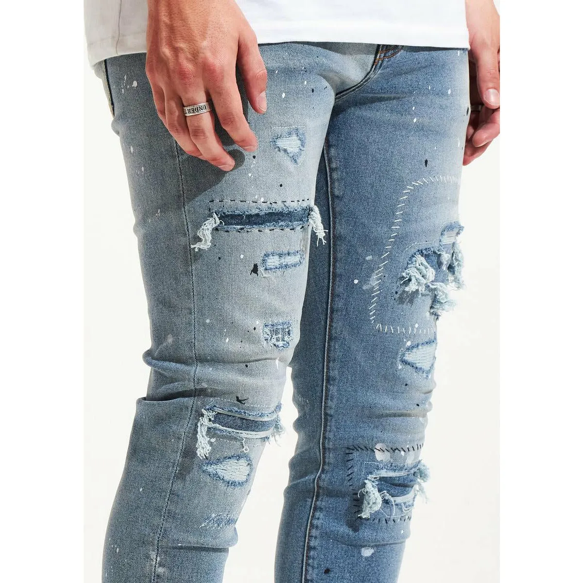 Crysp Denim Blue Arctic Jeans w/Tears (CRYSP122-16)
