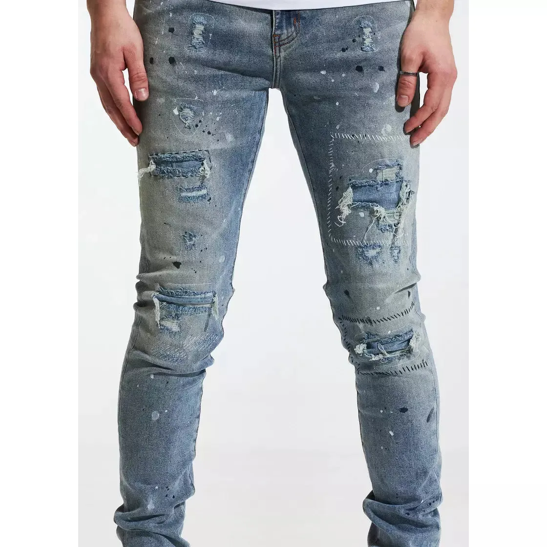 Crysp Denim Blue Arctic Jeans w/Tears (CRYSP122-16)