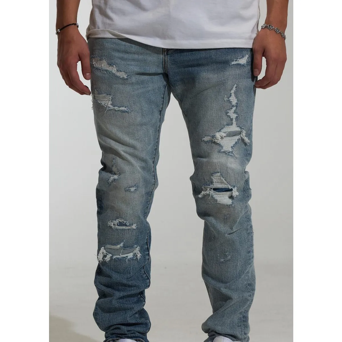 Crysp Denim Pacific Medium Distress Denim Jeans (CRYSP232-211)
