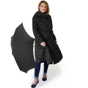 Dona Mycra Pac Umbrella Coat Tea Black Vine