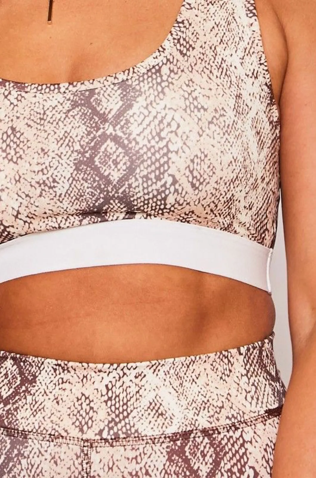 Ella Snake Print Sports Bra