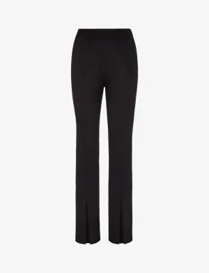 Faux Suede Split Front Pant