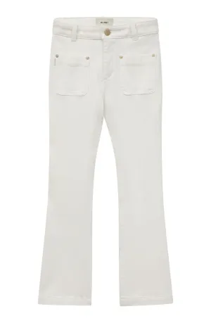 Girls Claire High Rise Bootcut in White