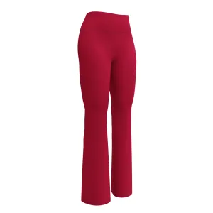 Humble Sportswear™ Women's Carmine Red Flare Leggings