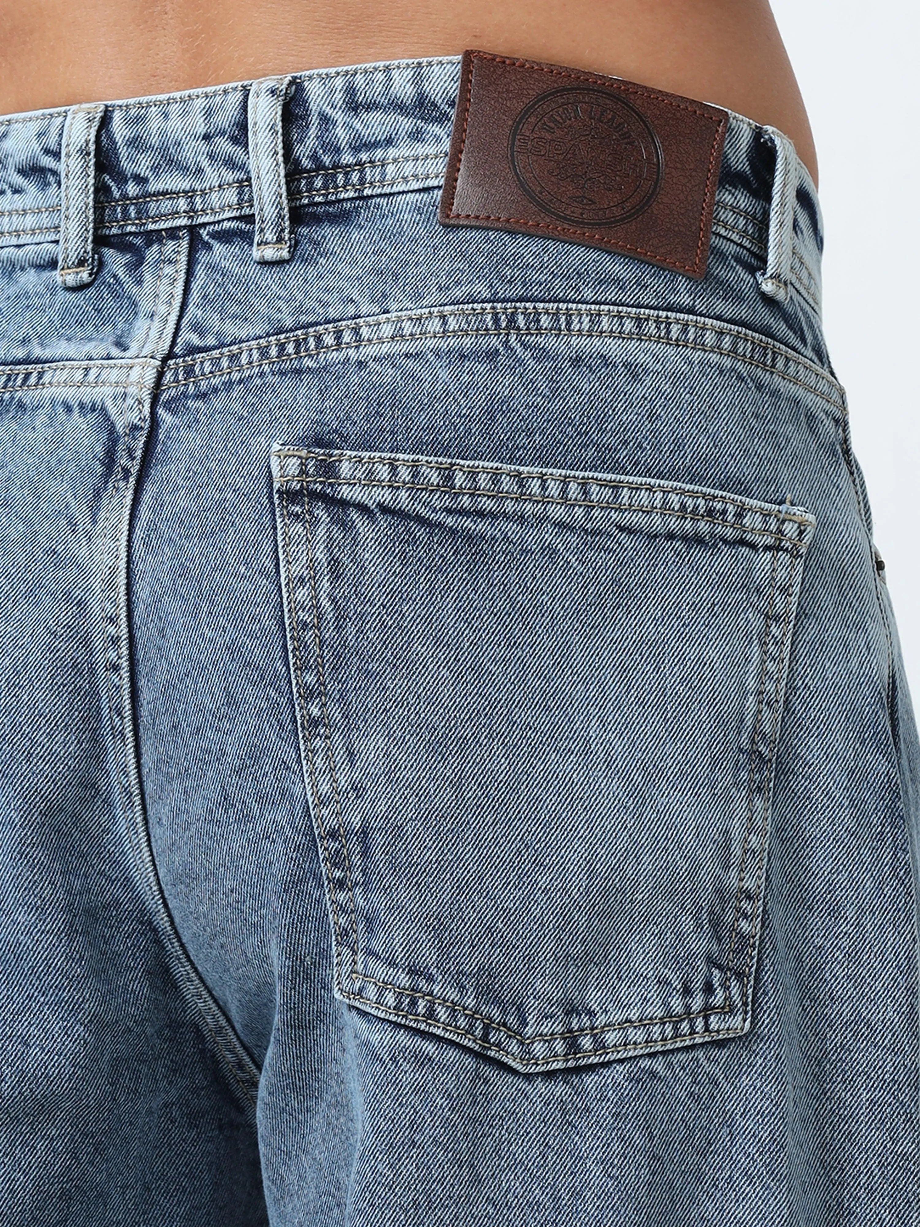 Imogen - Embroidered Loose fit Jeans - Blue