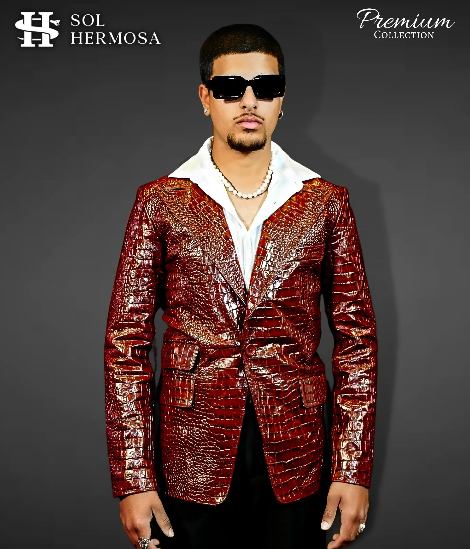Leather Blazer For Men - Fernandez