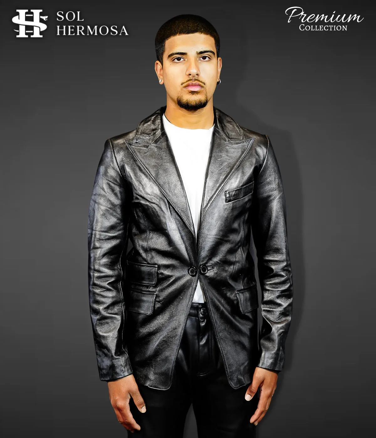 Leather Blazer For Men - Fernandez