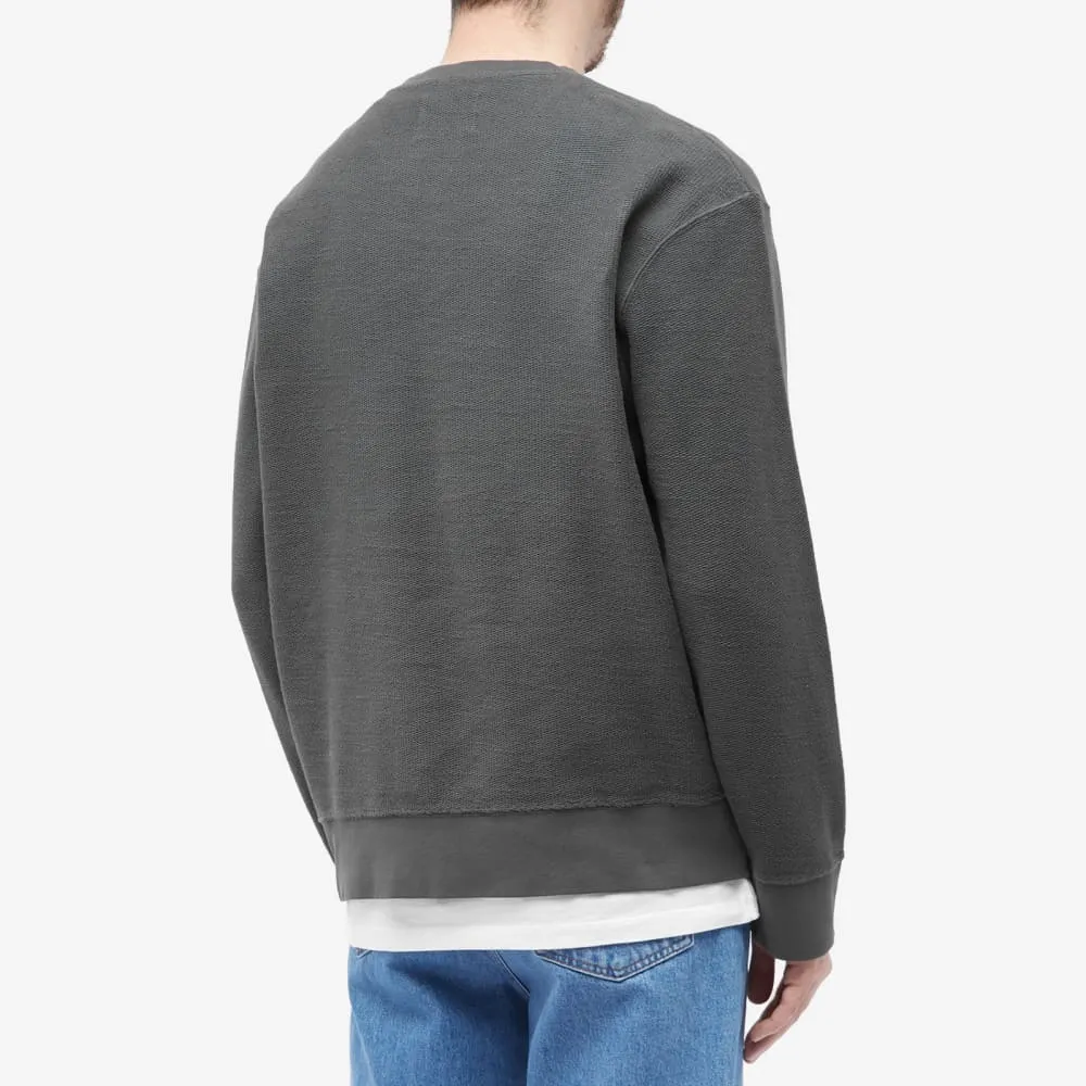 Loose Folk Sweatshirt with Reverse Print