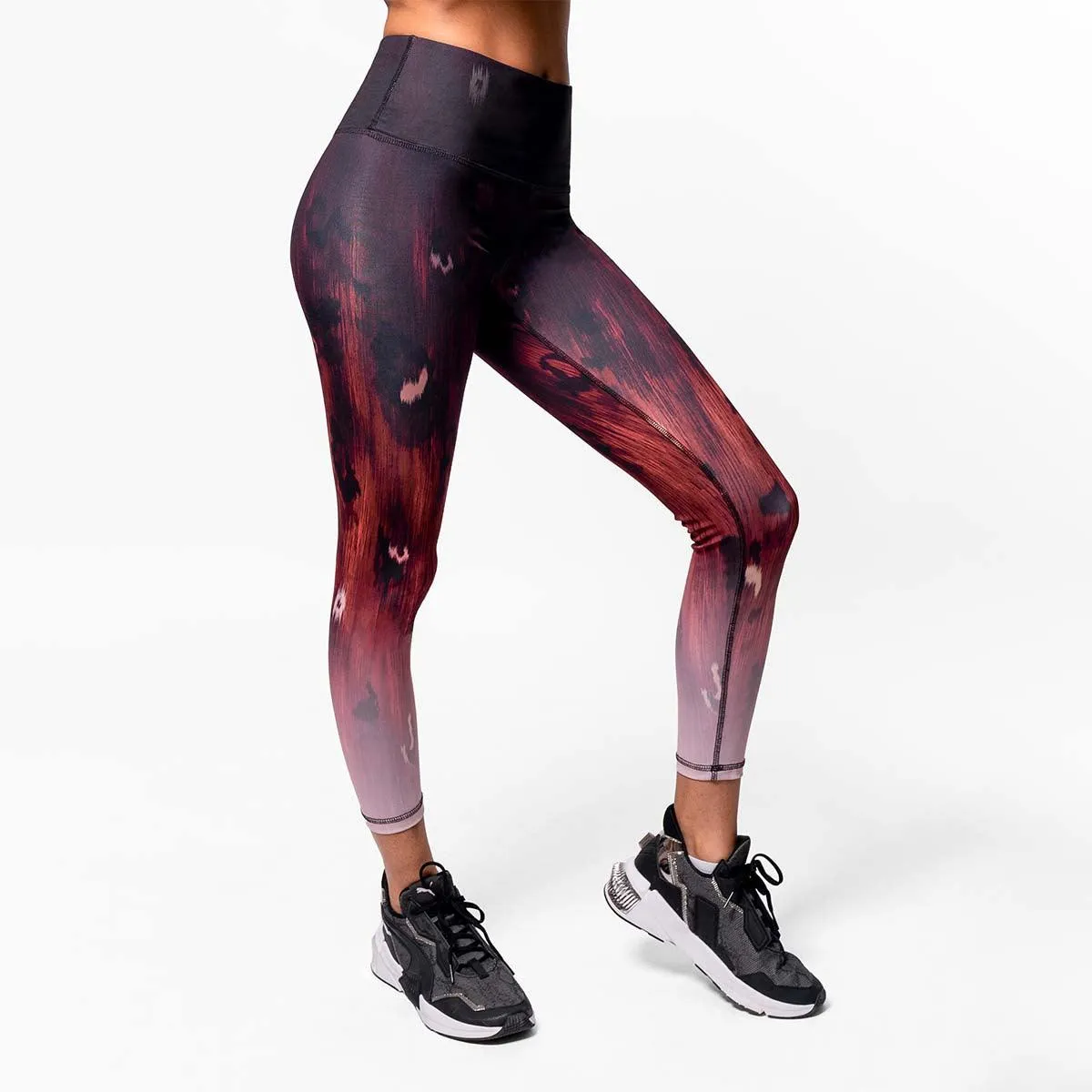 Magnum Opus High Waist Leggings - Garnet
