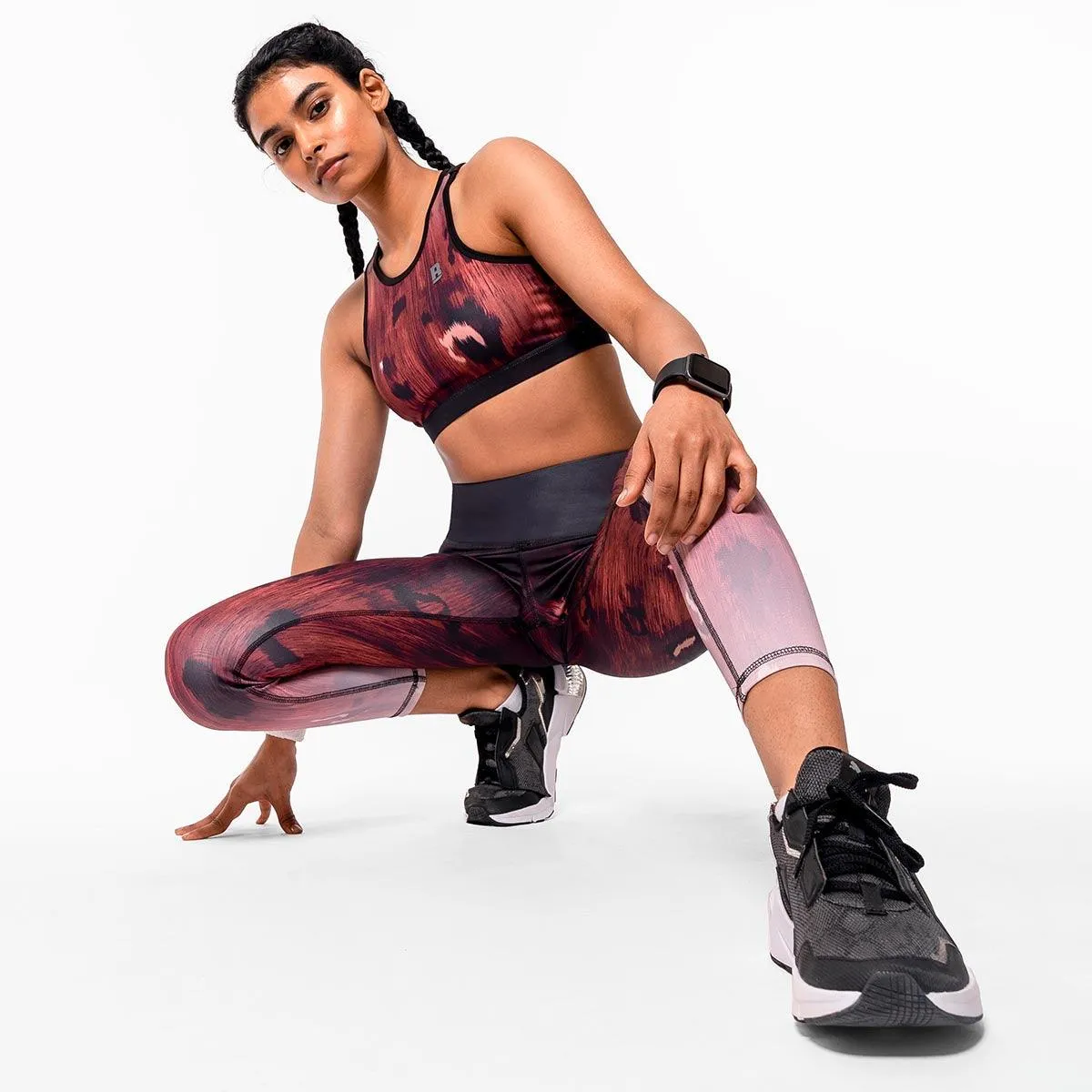 Magnum Opus High Waist Leggings - Garnet