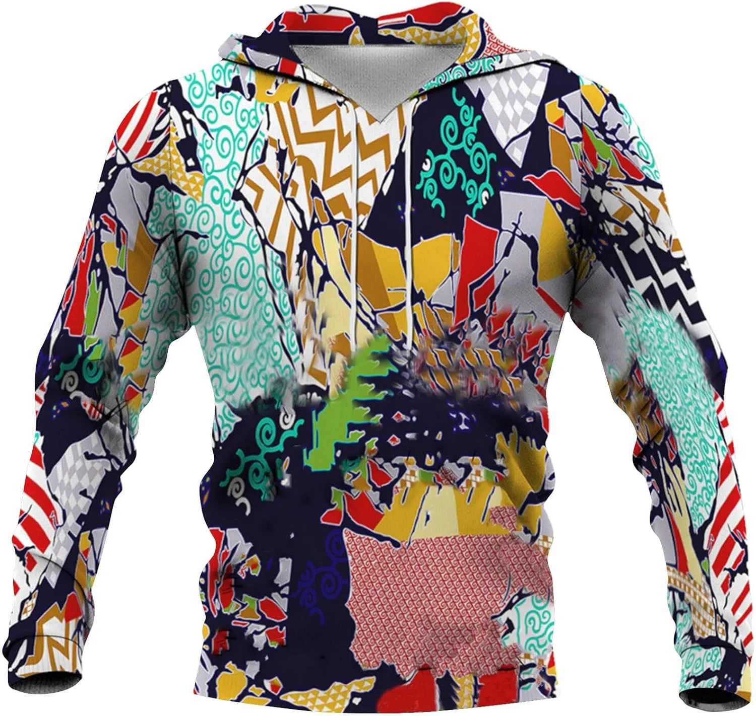 Men's Sweatshirt Plus Size Long Sleeve Hooded Pullover Printed 2024 Fashion Casual Loose Fit Hoodies