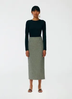 Menswear Tailored Pencil Skirt - Petite