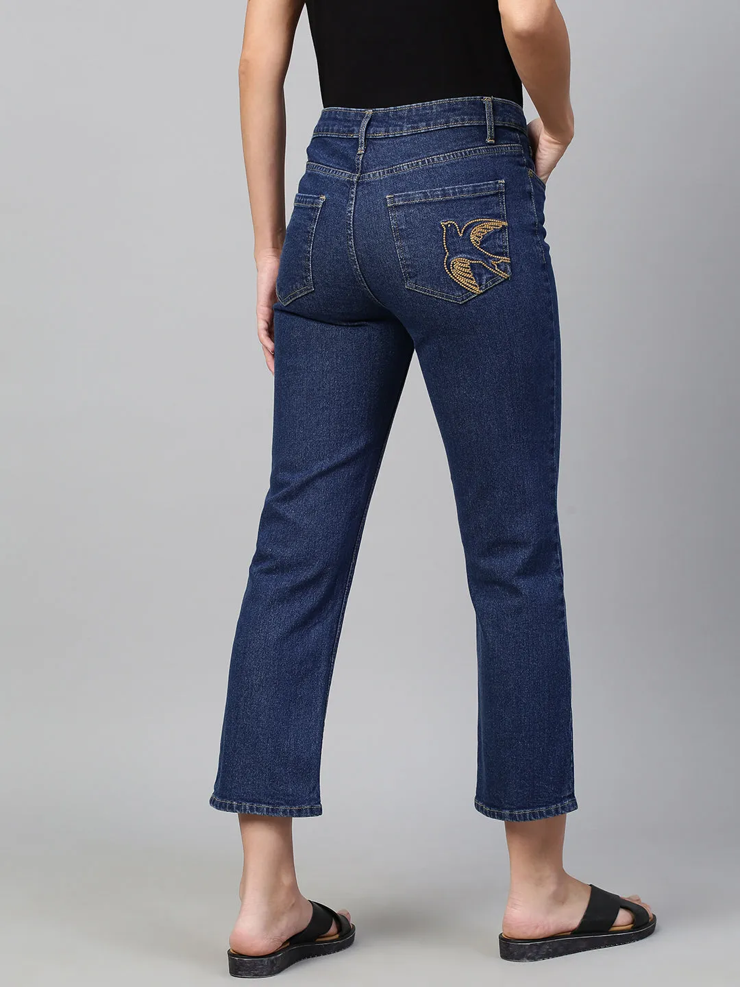 Mid Rise Classic Straight Fit Jeans