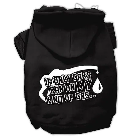 My Kind of Gas Screen Print Pet Hoodies Black XS (8)