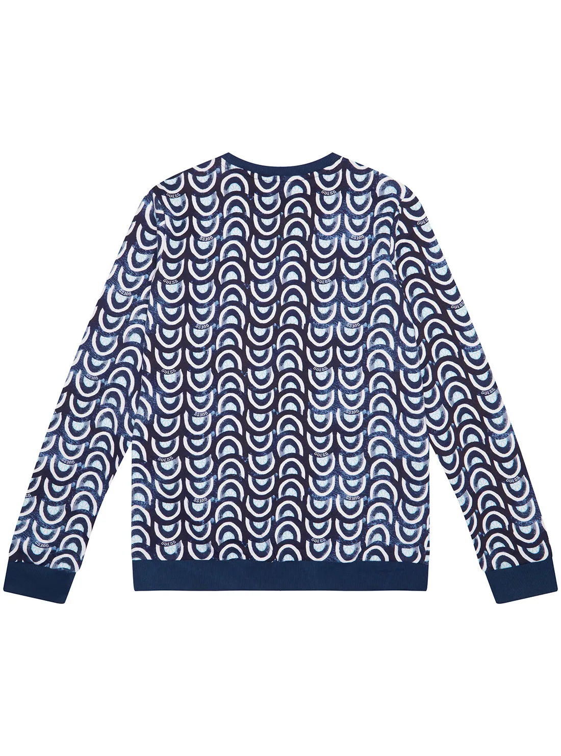 Navy Floral Tile Print Active Top (7-16)
