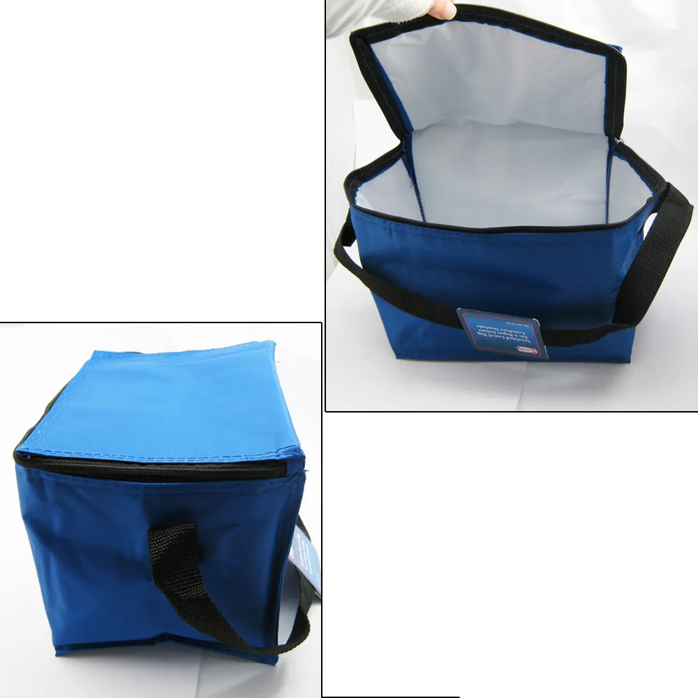 New Deluxe Insulated Lunch Bag Cooler Large Box Shoulder Strap Waterproof Tote !