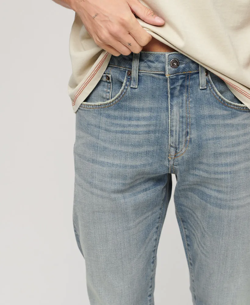 Organic Cotton Slim Straight Jeans - Hamilton Green Cast Dirty