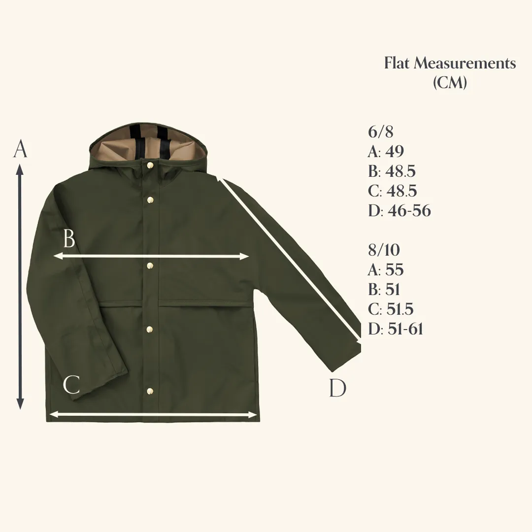 Outdoor Parachute Raincoat - Bark - 2-10y