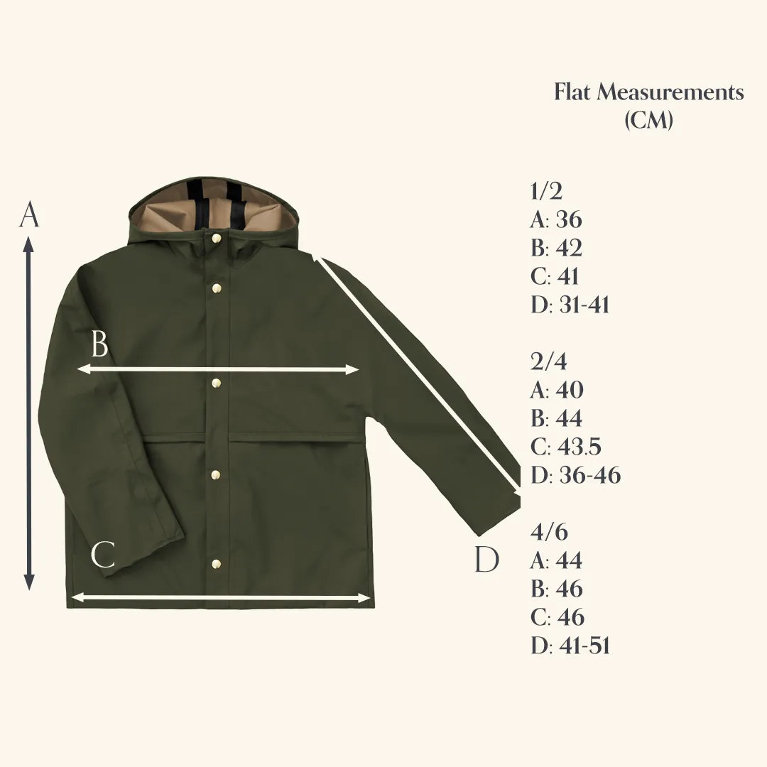 Outdoor Parachute Raincoat - Bark - 2-10y