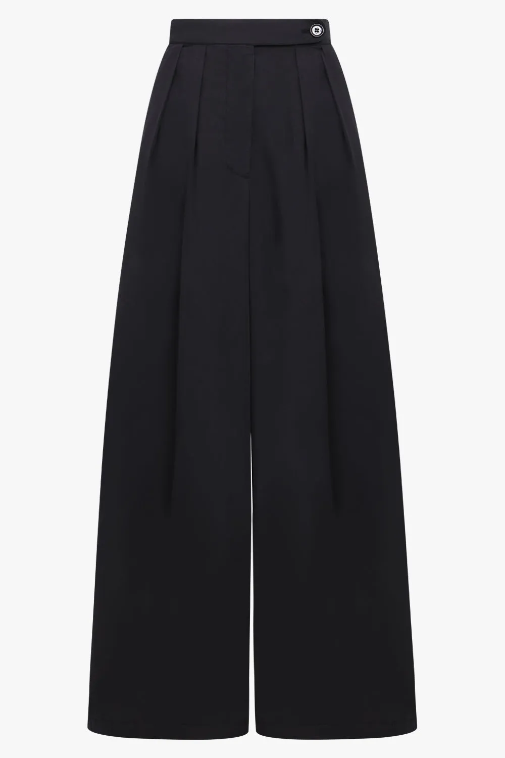 Pamplona Wide Leg Pant Cotton | Black